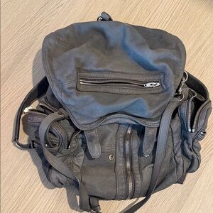 T by Alexander Wang Black Leather Backpack
